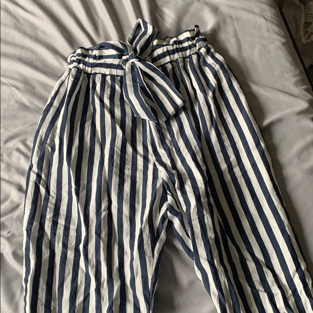 Zara striped pants